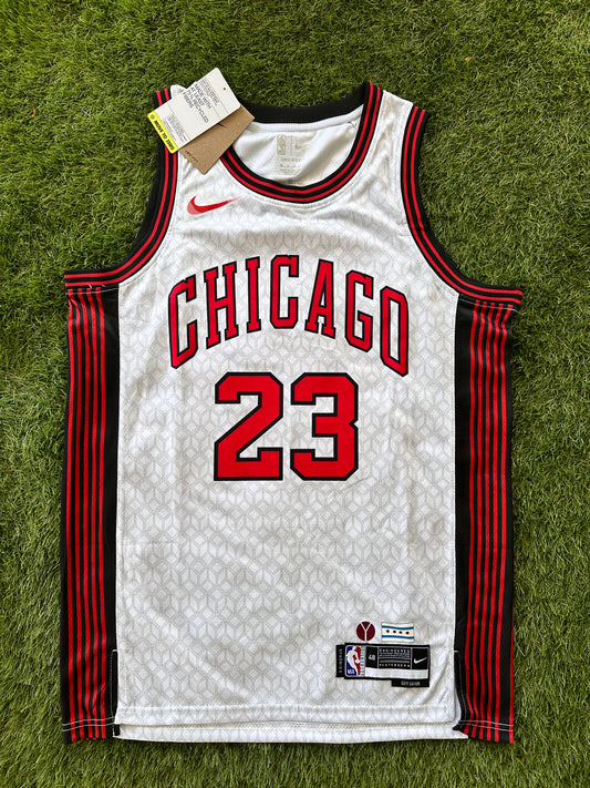 Swingman Chicago Bulls City Edition NBA player Michael Jordan #23 Argentina